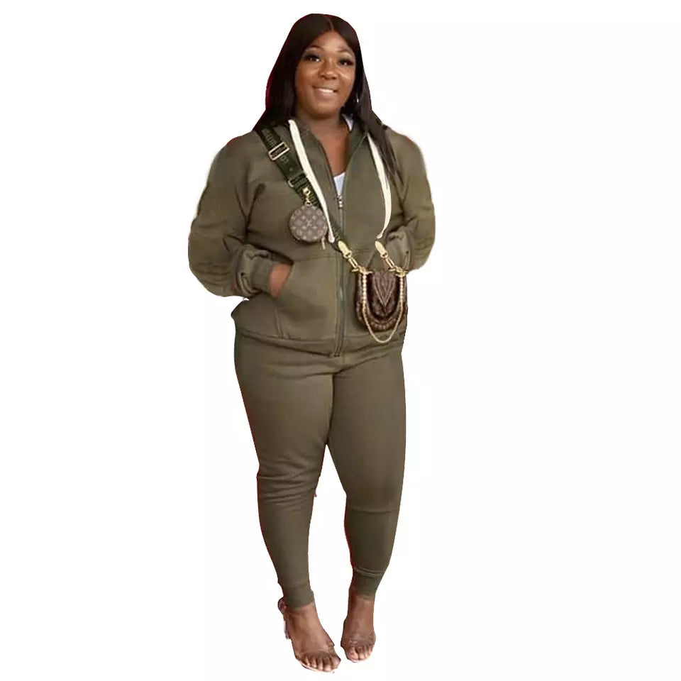 Plus Size Beauti Jogger Set